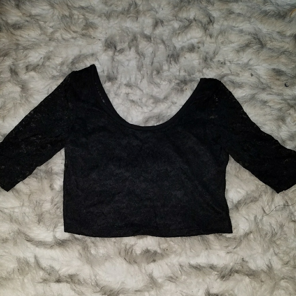 Lace crop top
